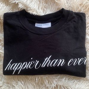 Happier Than Ever tour band Long Sleeve T-shirt!